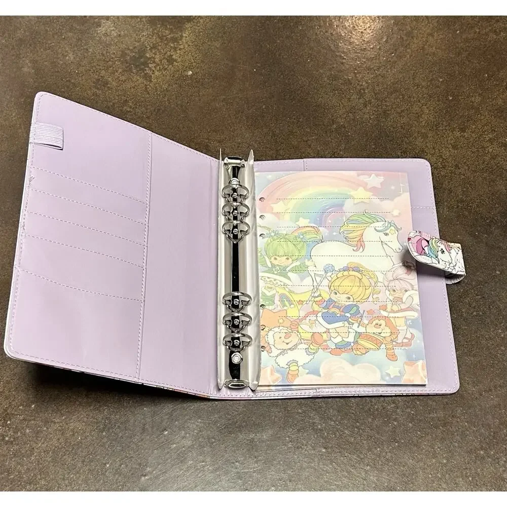 Rainbow Brite 80’s Girls A5 binder with matching paper, tote bag, Divider Bundle