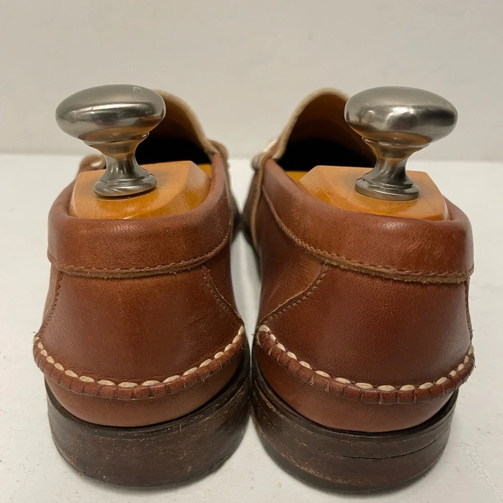 RALPH LAUREN‎ BLACK LABEL Made in USA Two-Tone Suede & Leather Penny Loafer 9