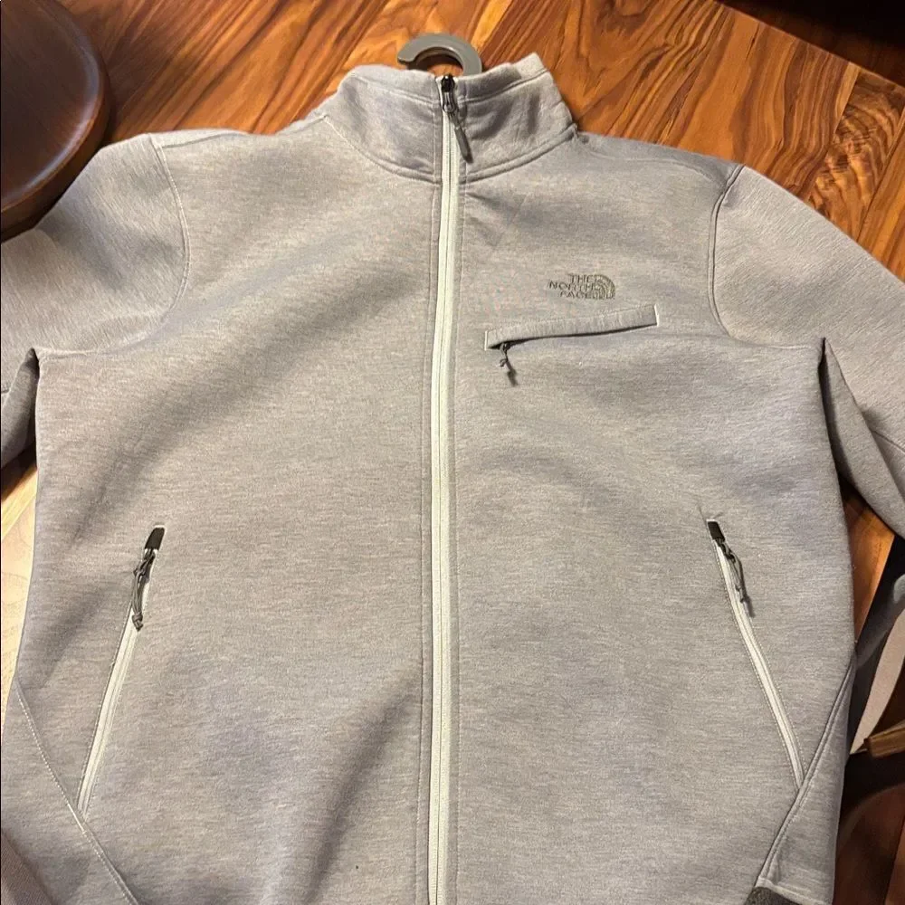 The North Face Thermal 3D Jersey Knit Full Zip Jacket Gray Men’s - XL