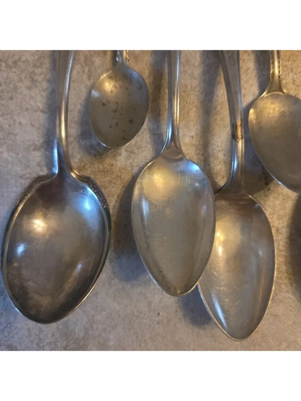 8 Vintage Ornate Spoons for Jewelry Making or Other Use Silver-Plate