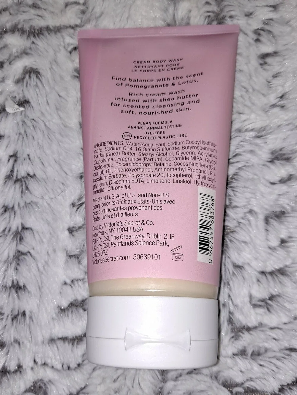 Victoria's Secret Pomegranate And Lotus Balance Cream Body Wash New