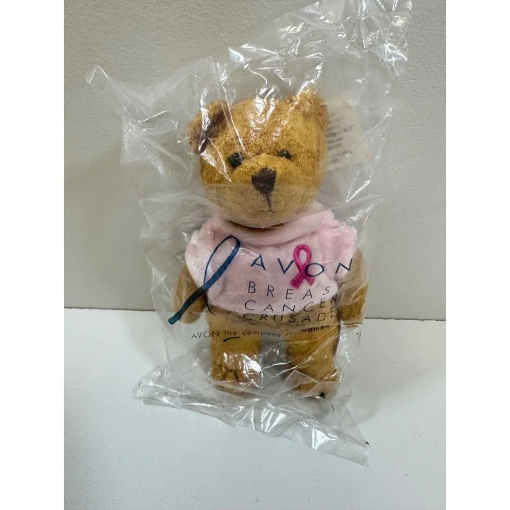 Vintage AVON Breast Cancer Crusade Bear from‎ 2001 Never Opened Still NEW SEALED