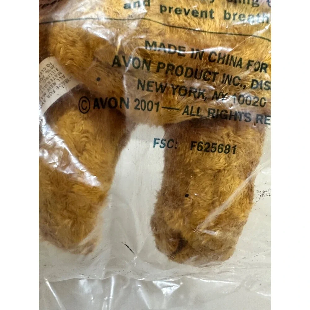 Vintage AVON Breast Cancer Crusade Bear from‎ 2001 Never Opened Still NEW SEALED