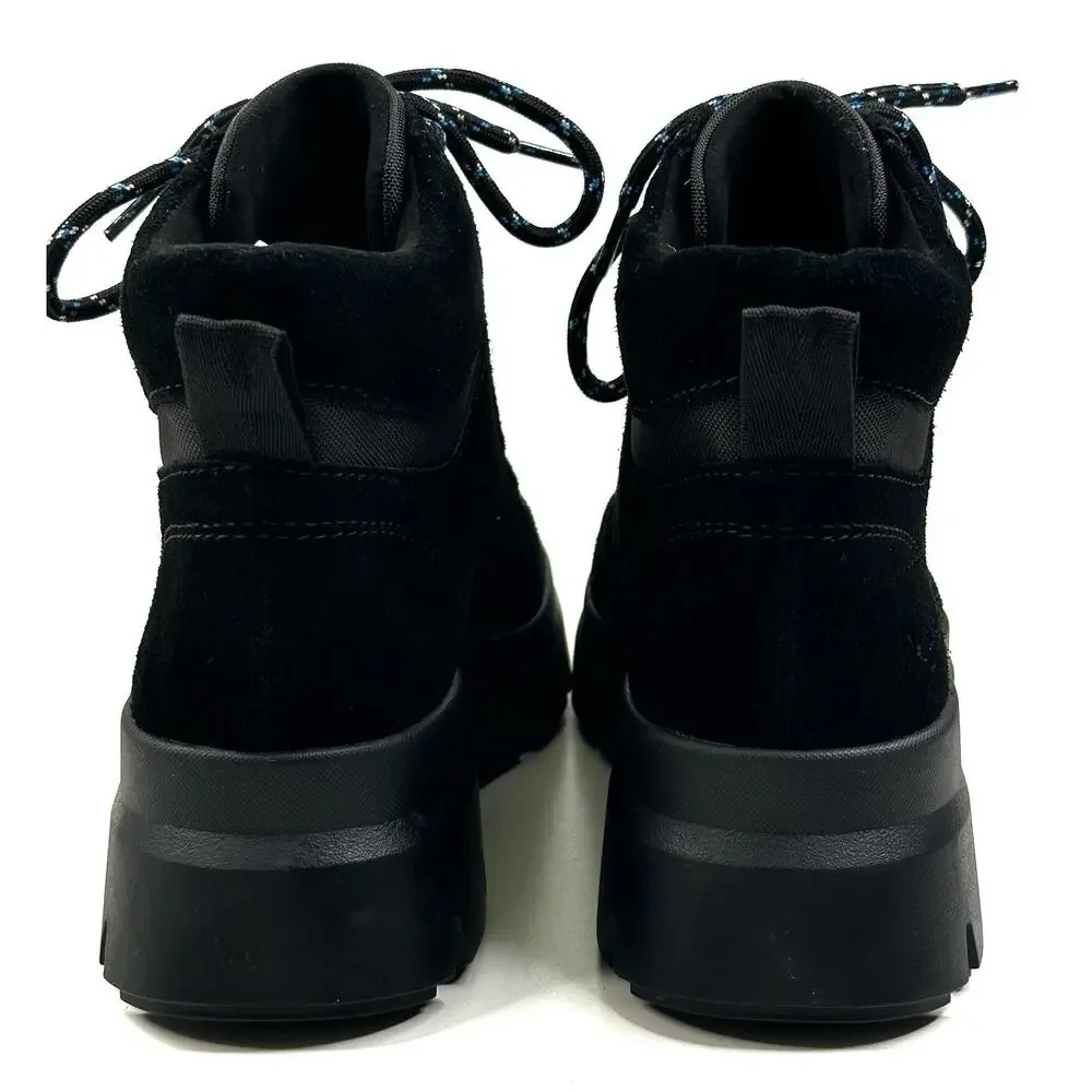 Koolaburra By UGG Jozie Black Suede Lace Up Ankle Boots Womens Size 7 New $100