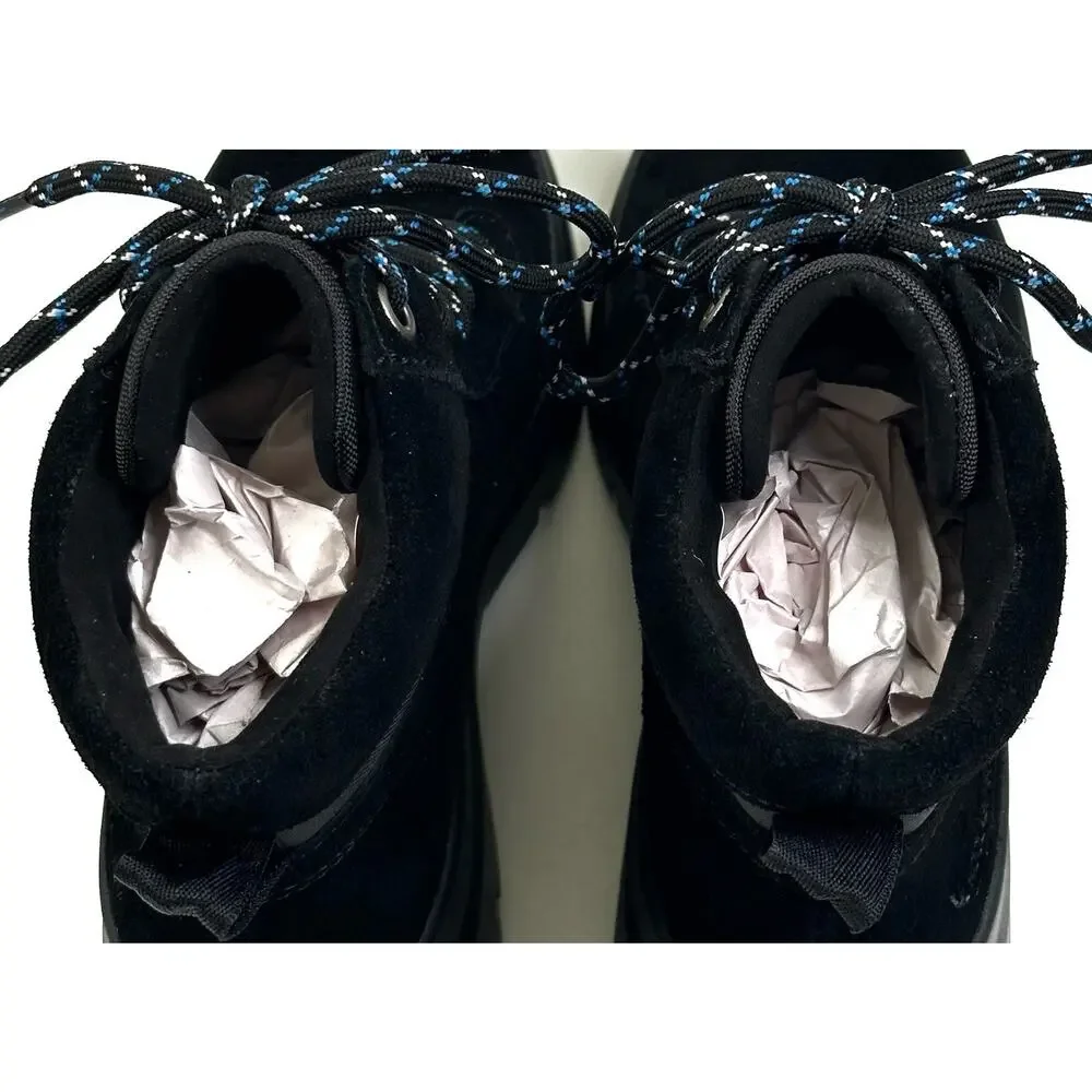 Koolaburra By UGG Jozie Black Suede Lace Up Ankle Boots Womens Size 7 New $100