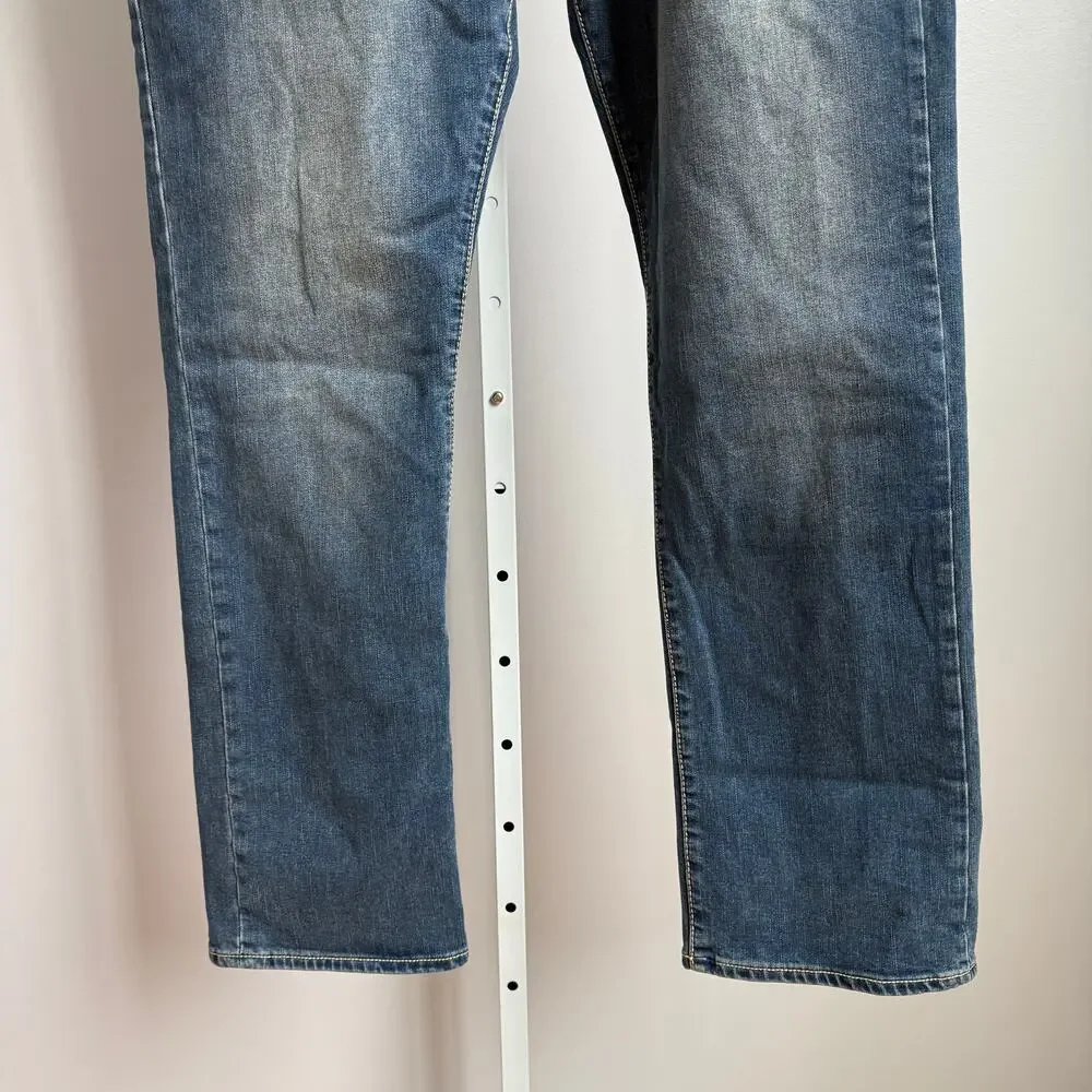 True Religion sz‎ 40 blue Ricky relaxed straight jeans