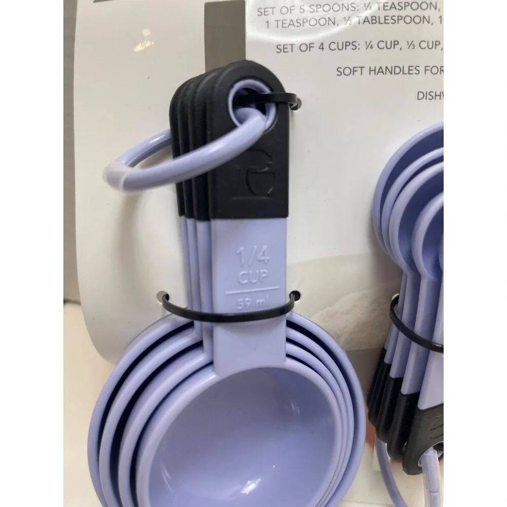 KitchenAid Measuring Cups & Spoon lavenderSet - 10 Pieces - Dishwasher Safe New