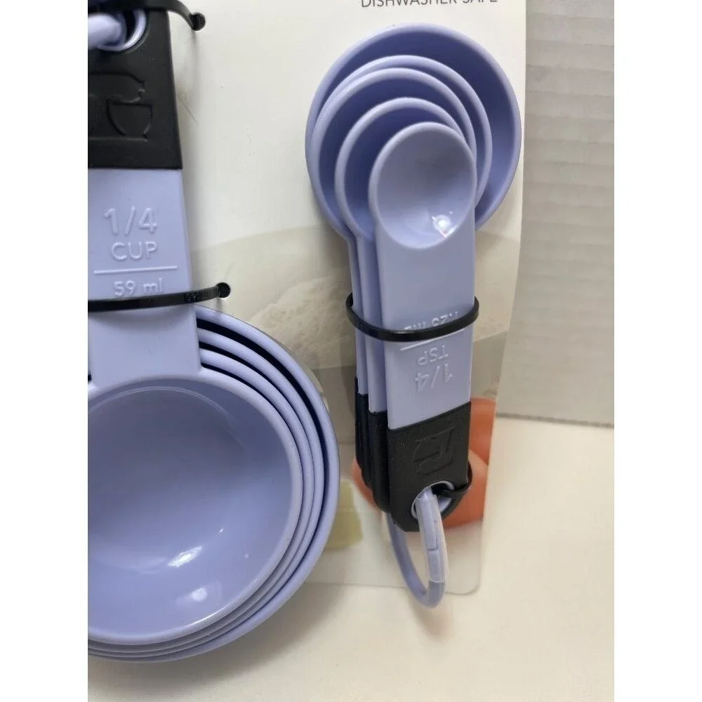 KitchenAid Measuring Cups & Spoon lavenderSet - 10 Pieces - Dishwasher Safe New