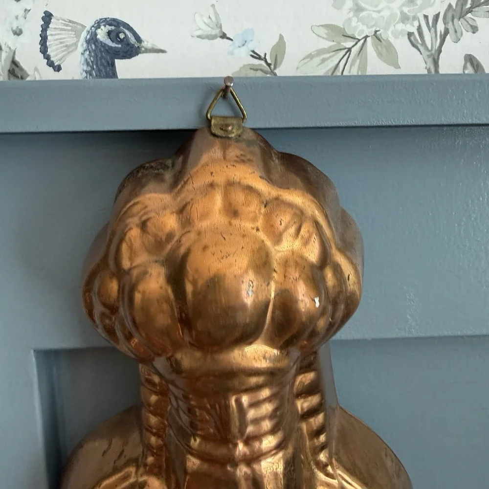 Vintage B&M Douro Lobster Mold Copper Finish Aluminum Korea 10