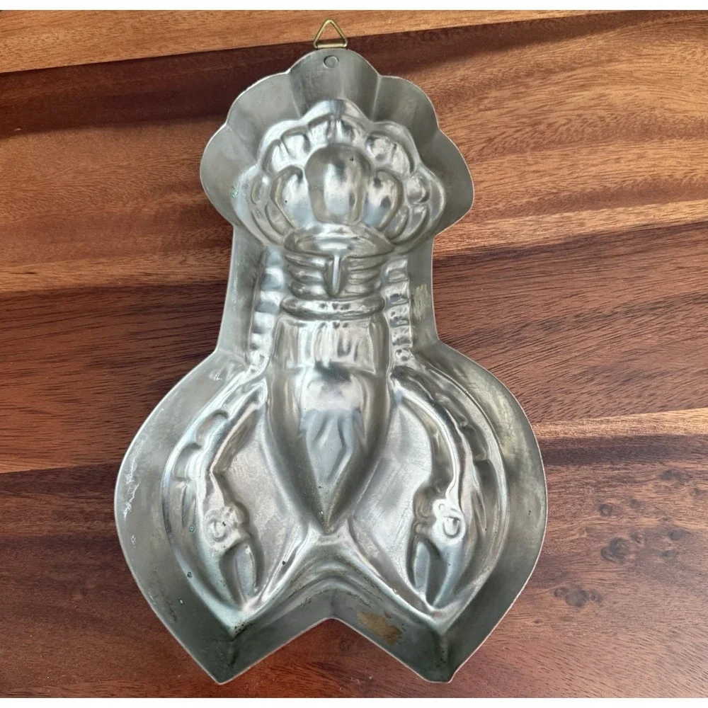 Vintage B&M Douro Lobster Mold Copper Finish Aluminum Korea 10