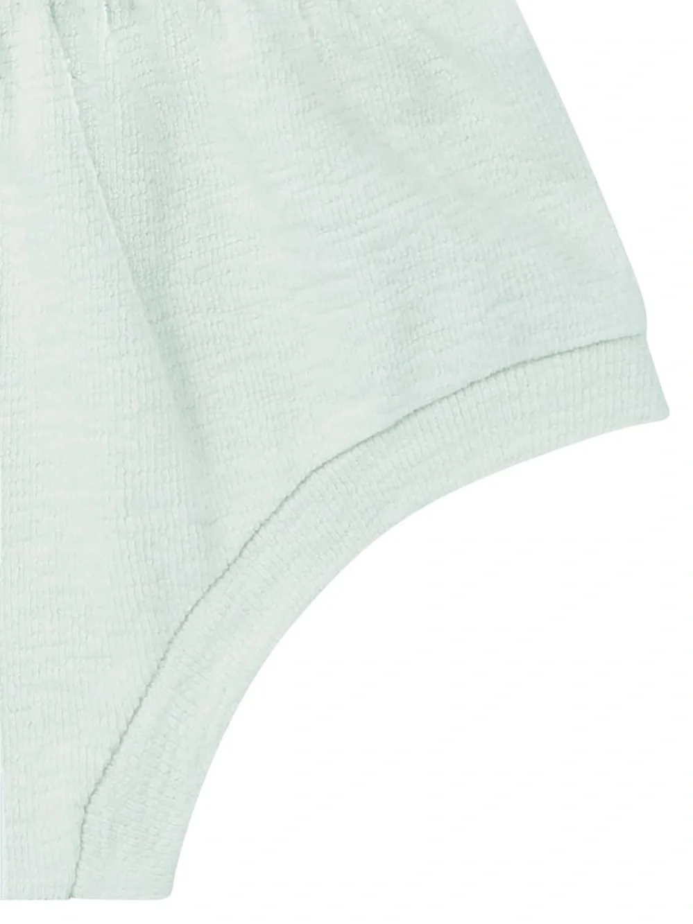 Ruffled Light Mint Baby Girl Bloomer Outfit Set With Embroidered