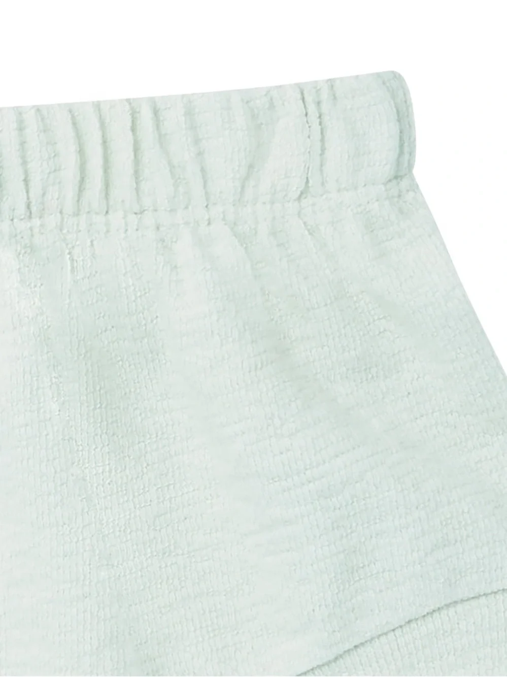 Ruffled Light Mint Baby Girl Bloomer Outfit Set With Embroidered