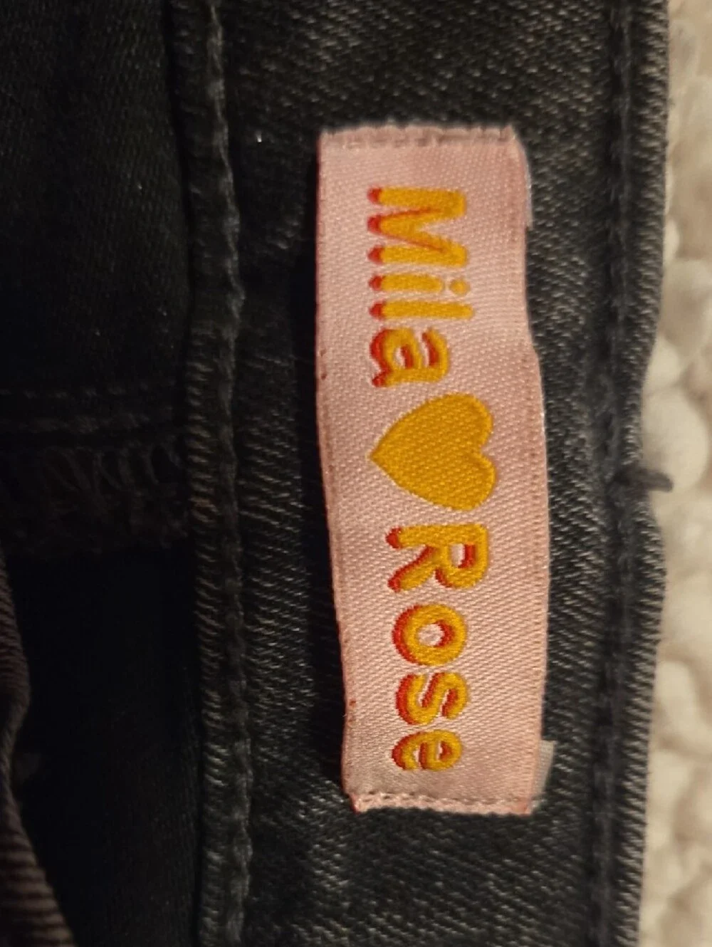 Girls Black Slim Jeans Mila ROSE SZ 7 Stretch Denim Nwt