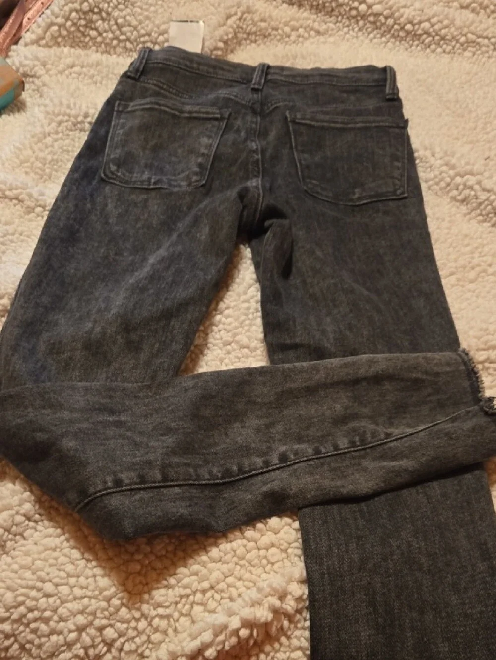 Girls Black Slim Jeans Mila ROSE SZ 7 Stretch Denim Nwt