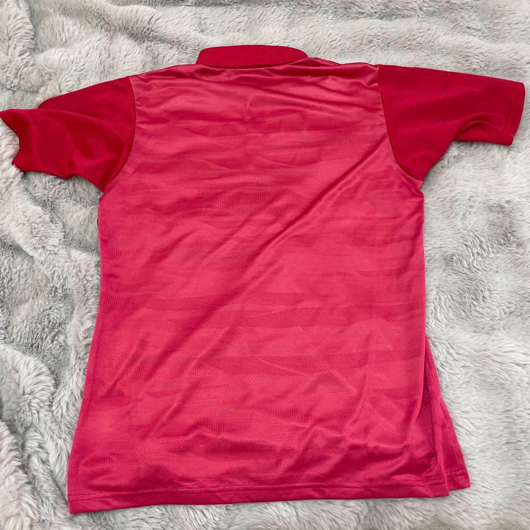 YONEX Red Stripe Polo Shirt L