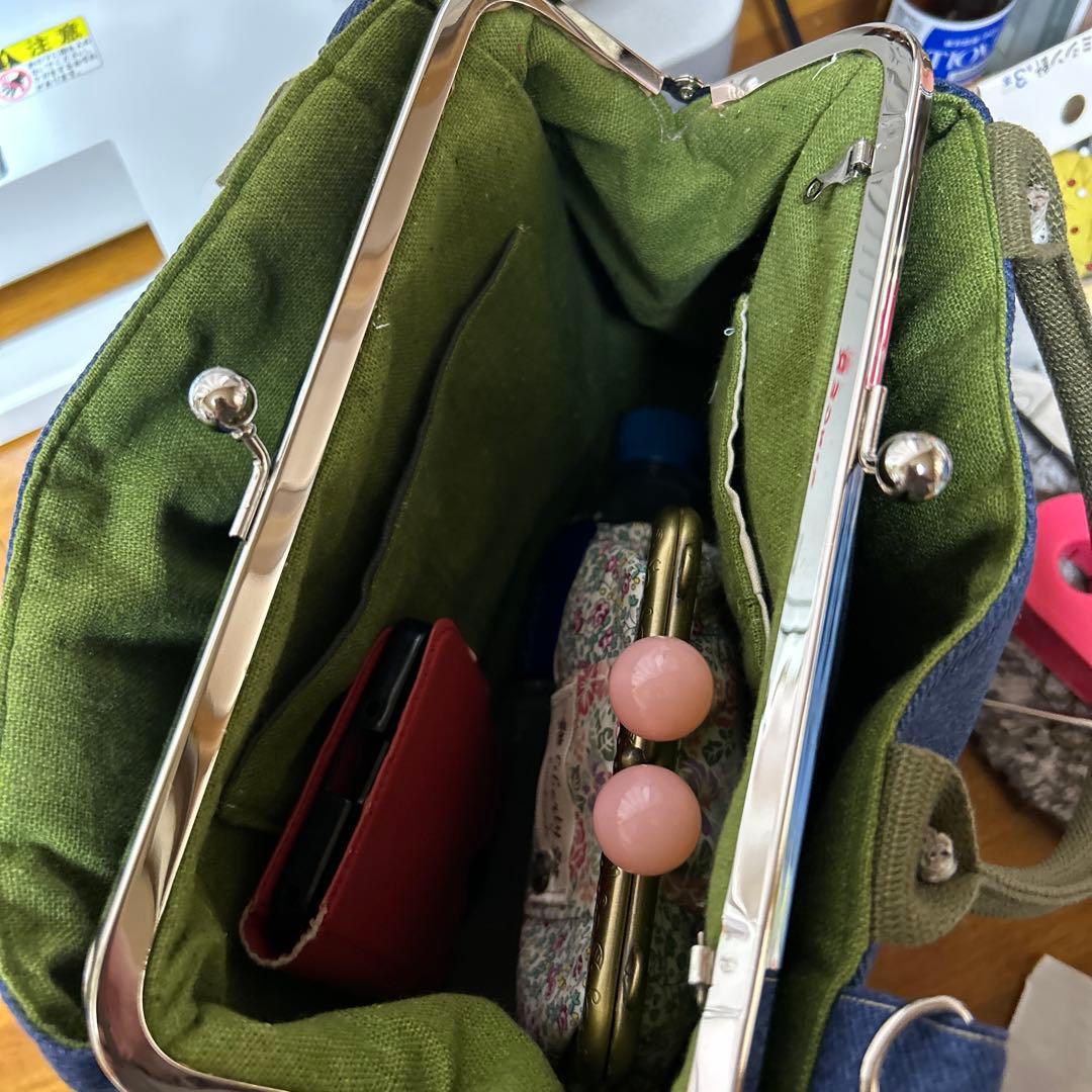 Handmade 2-way Kiss-lock Bag