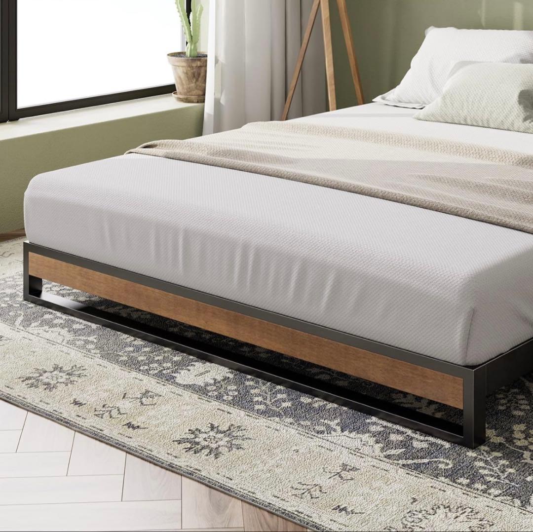 Final Price Drop! New, Unused ZINUS Steel & Wood Bed Frame, Semi-Double