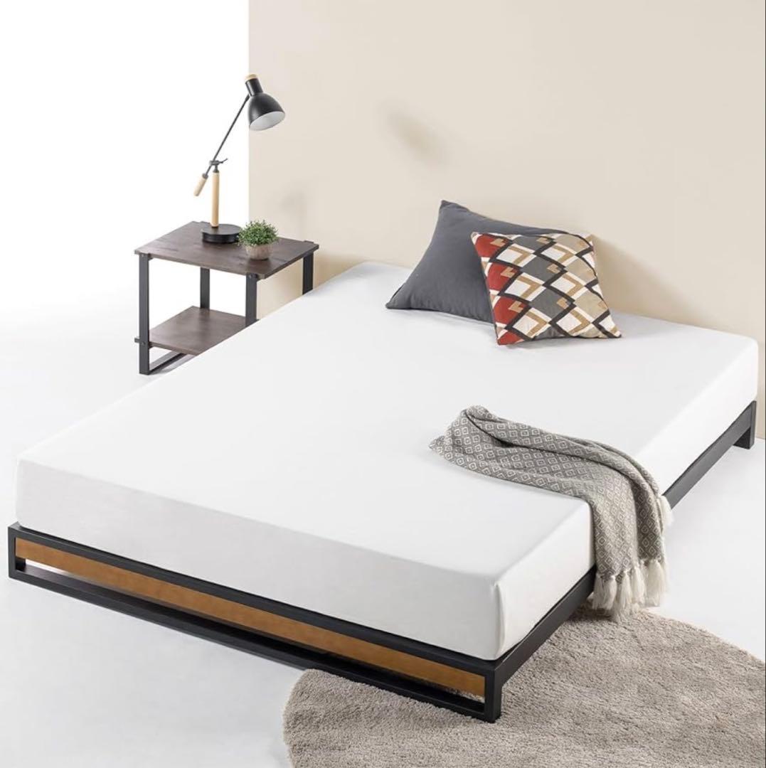 Final Price Drop! New, Unused ZINUS Steel & Wood Bed Frame, Semi-Double