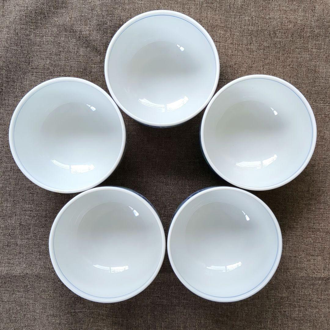 Mino Ware Maehatatouki Kozangama Seikaryokusai Tea Ceremony Set: Teapot & 5 Lidded Teacups