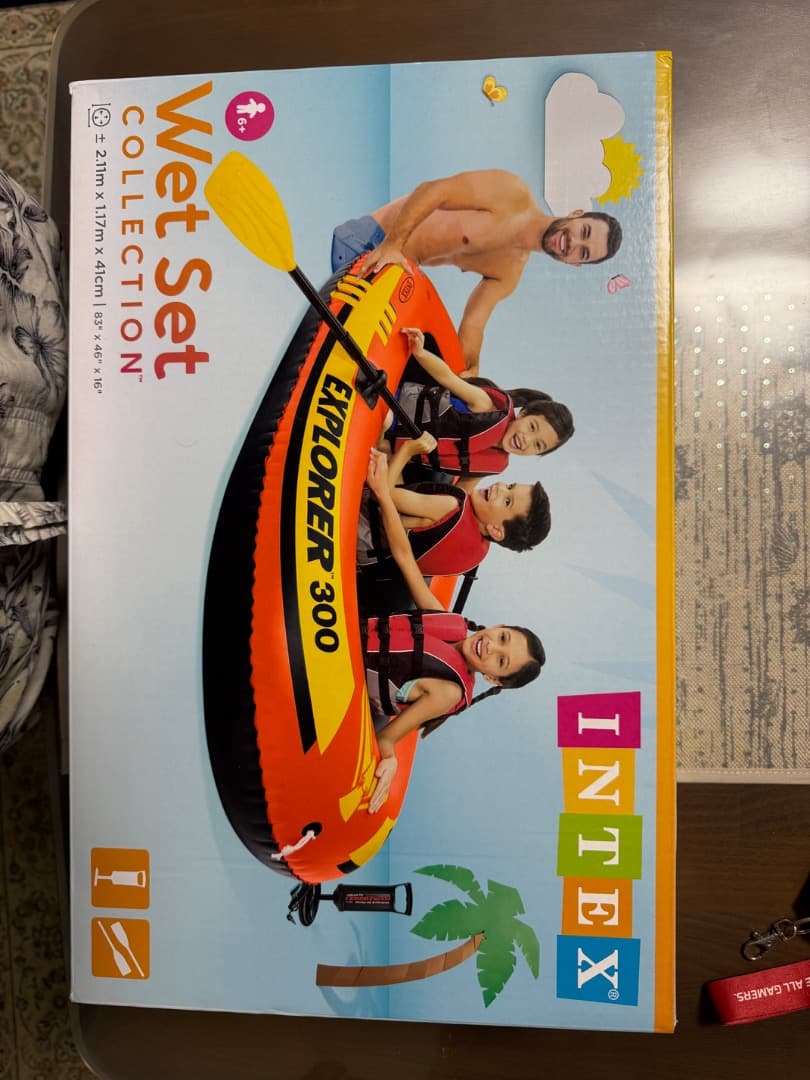 Intex Explorer 300 Inflatable Boat - Unopened, New