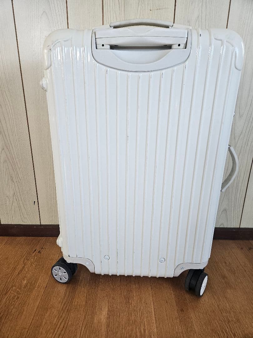 RIMOWA White Hardshell Suitcase