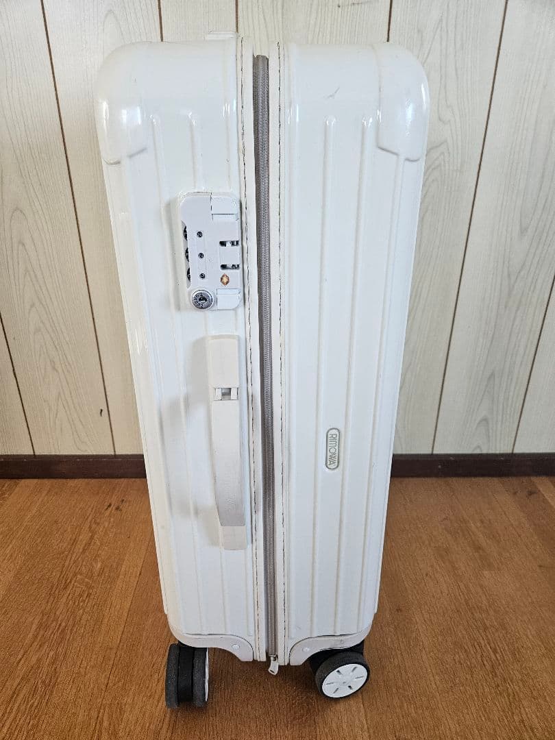 RIMOWA White Hardshell Suitcase