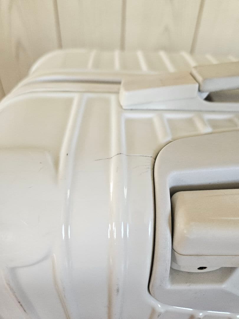 RIMOWA White Hardshell Suitcase