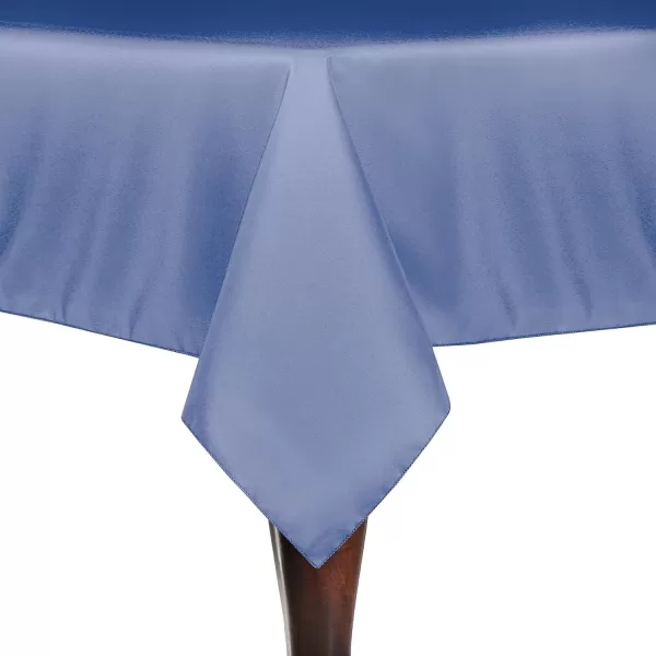 ULTIMATE TEXTILE -3 Pack- 60 x 84-Inch Rectangular Polyester Linen Tablecloth, Periwinkle Blue